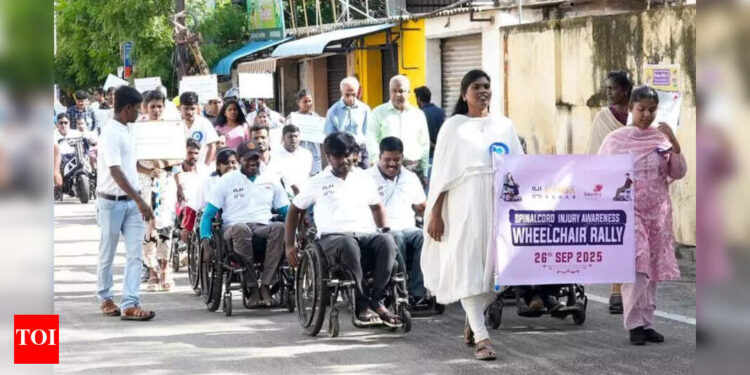 Rally organized to raise awareness about spinal cord injury | Trichy news