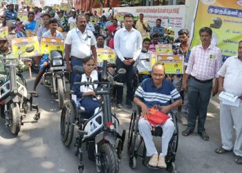 World Consciousness World Bed medulla injury held in Kallakurichi to promote road safety