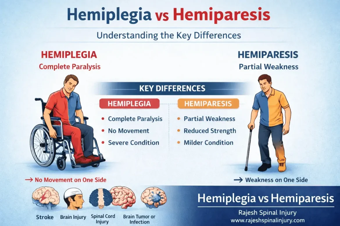 Hemiplegia vs Hemiparesis